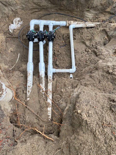 irrigation system installation